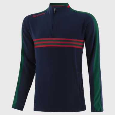 Marine / Bottle / Red Men's Dromore Half Zip Top from O’Neills
