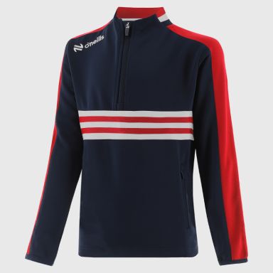 Marine / Red / White Kids' Dromore Half Zip Top from O’Neills