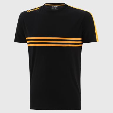 Black / Amber Men's Dromore T-Shirt from O’Neills