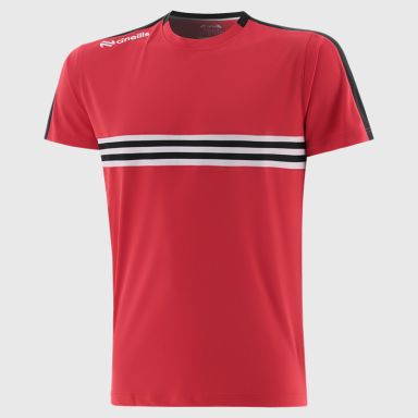 Red / Black / White Kids' Dromore T-Shirt from O’Neills