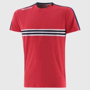 Red / Marine / White Kids' Dromore T-Shirt from O’Neills