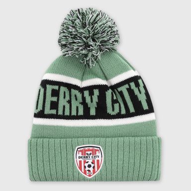 O'Neills Derry City FC Duffy Knitted Bobble Hat