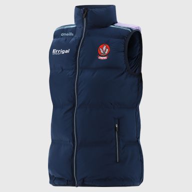 O'Neills Derry GAA Women's Dynamo Padded Gilet Marine / Purple / Green