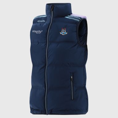 Navy Dublin GAA Women's Dynamo Padded Gilet by O’Neills.