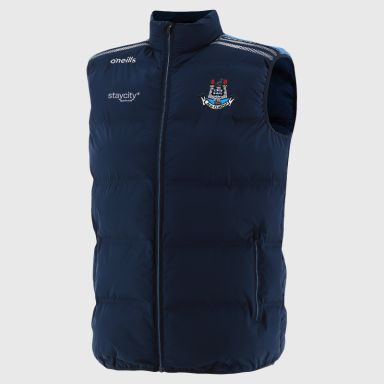 Navy Dublin GAA Kids' Dynamo Padded Gilet by O’Neills.