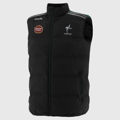 O'Neills Kildare GAA Kids' Dynamo Padded Gilet Black / Bottle / White
