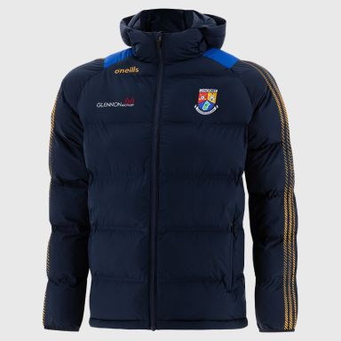 Men's Longford GAA Dynamo padded jacket with a hood from O'Neills.