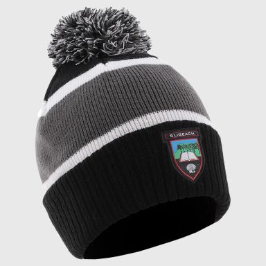 Black Sligo GAA Adults Dynamo Knitted Bobble Hat by O’Neills.
