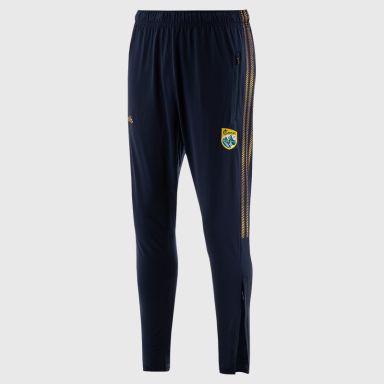 Navy Kerry GAA Men's Dynamo Brushed Skinny Tracksuit Bottoms by O’Neills.