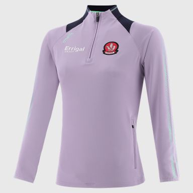 Purple Derry GAA Women's Dynamo Brushed Half Zip by O’Neills.