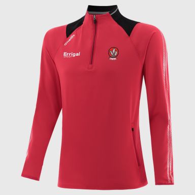 Red Derry GAA Men's Dynamo Brushed Half Zip by O’Neills.