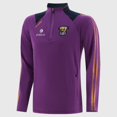 Purple Wexford GAA Men's Dynamo Brushed Half Zip by O’Neills.