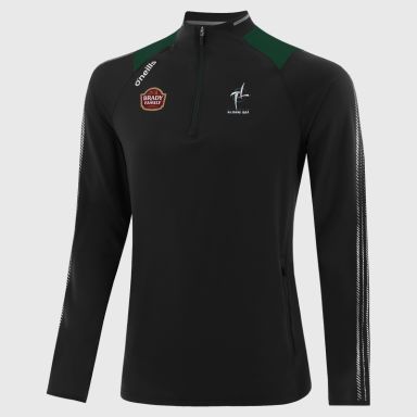 Black Kildare GAA Kids' Dynamo Brushed Half Zip by O’Neills.