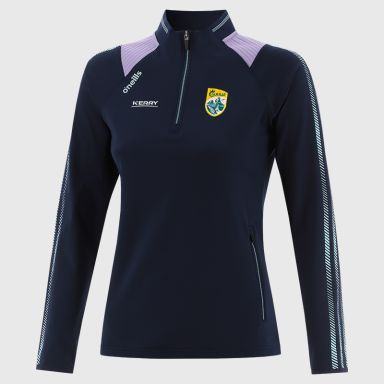 Navy Kerry GAA Women's Dynamo Brushed Half Zip by O’Neills.