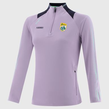 Purple Kerry GAA Women's Dynamo Brushed Half Zip by O’Neills.