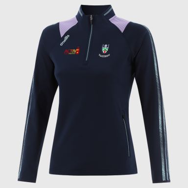 Navy Monaghan GAA Women's Dynamo Brushed Half Zip by O’Neills.