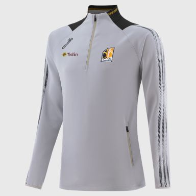 Silver Kilkenny GAA Men's dynamo half zip with side pockets from O'Neills.