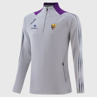 Silver Wexford GAA Men's Dynamo Half Zip top with side pockets from O'Neills.