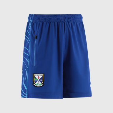 Blue Cavan GAA Kids' Electro Training Shorts from O’Neills