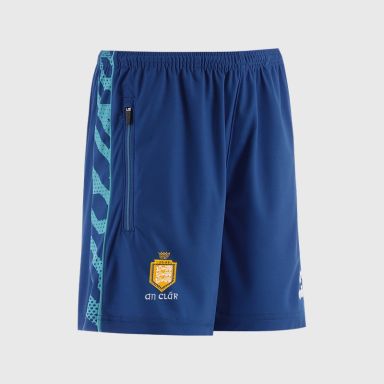Royal Clare GAA Kids' Electro Training Shorts from O’Neills