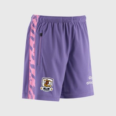 Purple Galway GAA Kids' Electro Training Shorts From O'Neills