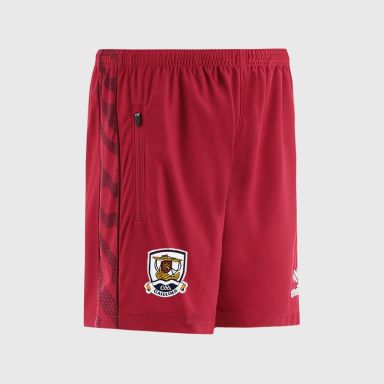 Red Galway GAA Kids' Electro Training Shorts from O’Neills