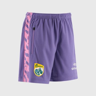 Purple Kerry GAA Kids' Electro Training Shorts From O'Neills