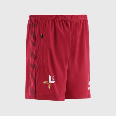 Red Louth GAA Kids' Electro Training Shorts from O’Neills