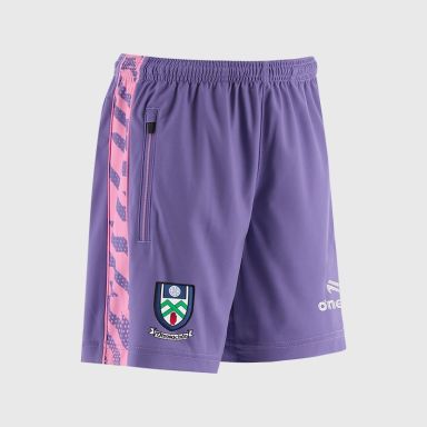 Purple Monaghan GAA Kids' Electro Training Shorts From O'Neills
