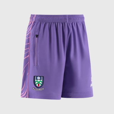 Purple Monaghan GAA Kids' Electro Training Shorts from O’Neills