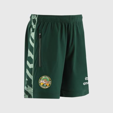 Bottle Offaly GAA Kids' Electro Training Shorts from O’Neills