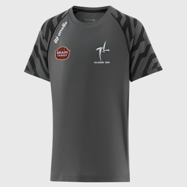 Dark Grey Kildare GAA Kids' Electro T-Shirt from O'Neills