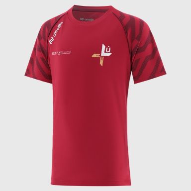 Red Louth GAA Kids' Electro T-Shirt from O'Neills