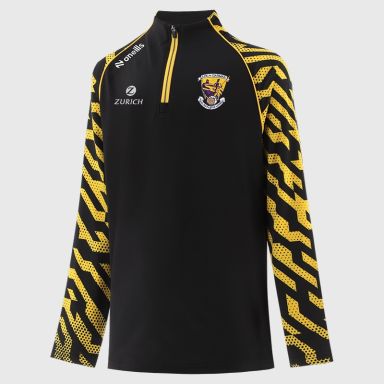 Black Wexford GAA Kids' Electro Half Zip Top from O’Neills
