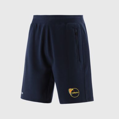 Navy Carlow GAA Men’s Evolve Fleece Shorts with elasticated waistband and two zip pockets by O’Neills.