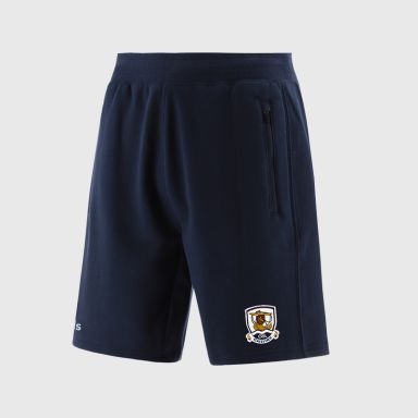 Navy Galway GAA Men’s Evolve Fleece Shorts with elasticated waistband and two zip pockets by O’Neills.