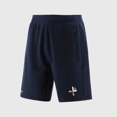 Navy Louth GAA Men’s Evolve Fleece Shorts with elasticated waistband and two zip pockets by O’Neills.