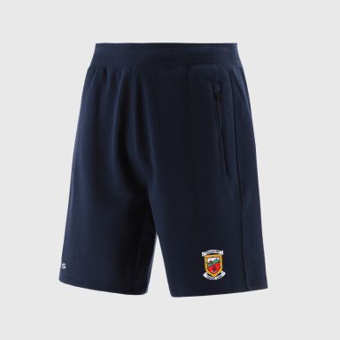 Navy Mayo GAA Men’s Evolve Fleece Shorts with elasticated waistband and two zip pockets by O’Neills.