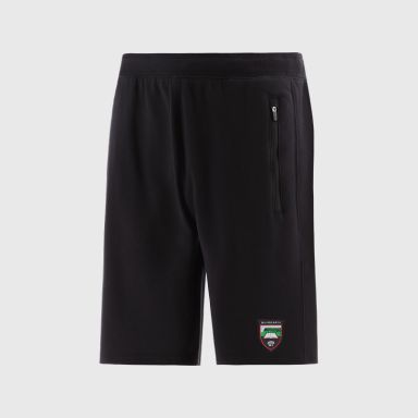 Black Sligo GAA Men’s Evolve Fleece Shorts with elasticated waistband and two zip pockets by O’Neills.