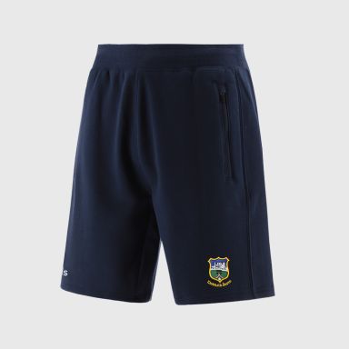 Navy Tipperary GAA Men’s Evolve Fleece Shorts with elasticated waistband and two zip pockets by O’Neills.