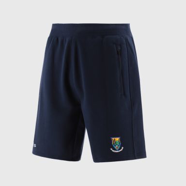 Navy Wicklow GAA Men’s Evolve Fleece Shorts with elasticated waistband and two zip pockets by O’Neills.