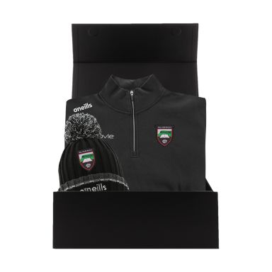 Sligo GAA Gift Box with Sligo GAA half zip fleece and bobble hat packaged in a gift box by O’Neills.