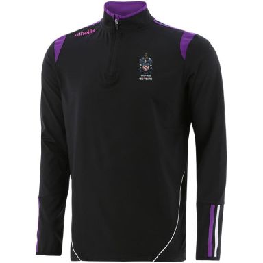 Exmouth RFC Loxton Brushed Half Zip Top Black / Purple / White