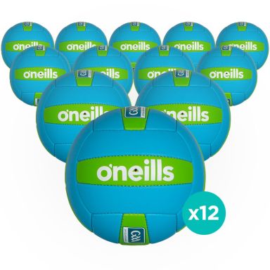 O'Neills First Touch Football Blue / Green 12 Pack