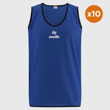 Blue O'Neills Flex Single Mesh Training Bib 10 Pack 