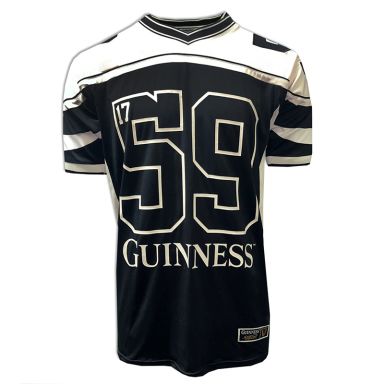 Black and Cream Guinness American Football Jersey from O'Neills
