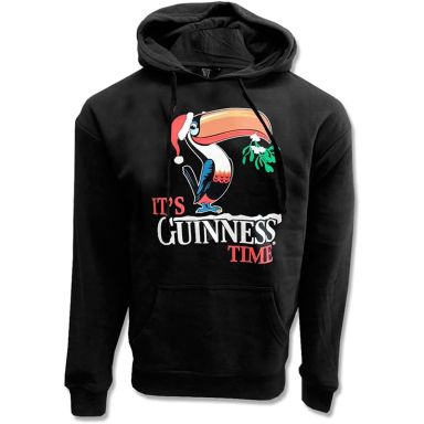 Black white and red Guinness Christmas Toucan Hoody from O'Neills