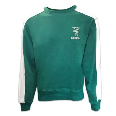Green Guinness Men's Toucan Ireland Sweatshirt with Toucan breast embroidery from O'Neill's.
