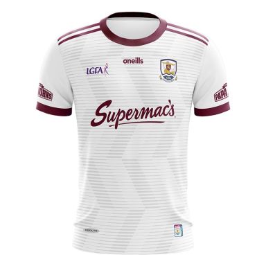 Galway LGFA Kids' 2 Stripe Away Jersey 2023