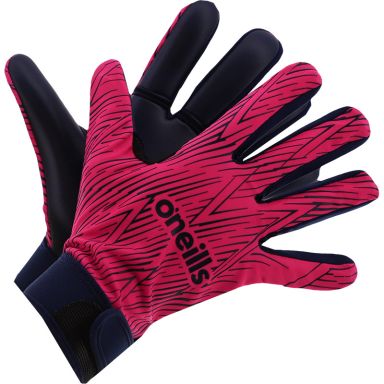 Pink Gravity Adult GAA gloves with Velcro strap fastening by O’Neills.